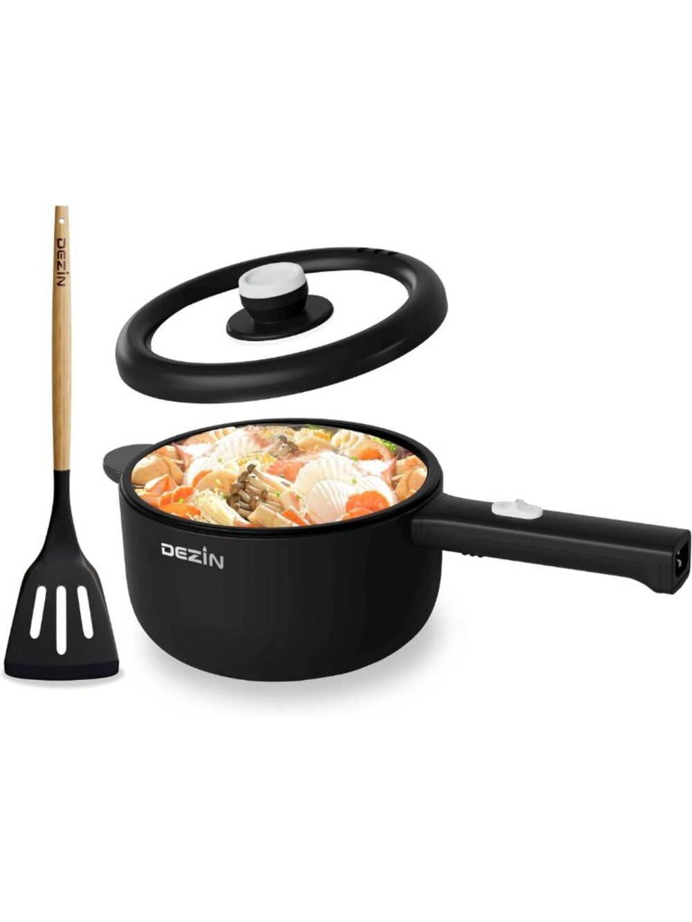 2L Non-Stick Electric Hot Pot, 700W Adjustable Power for Easy Cooking